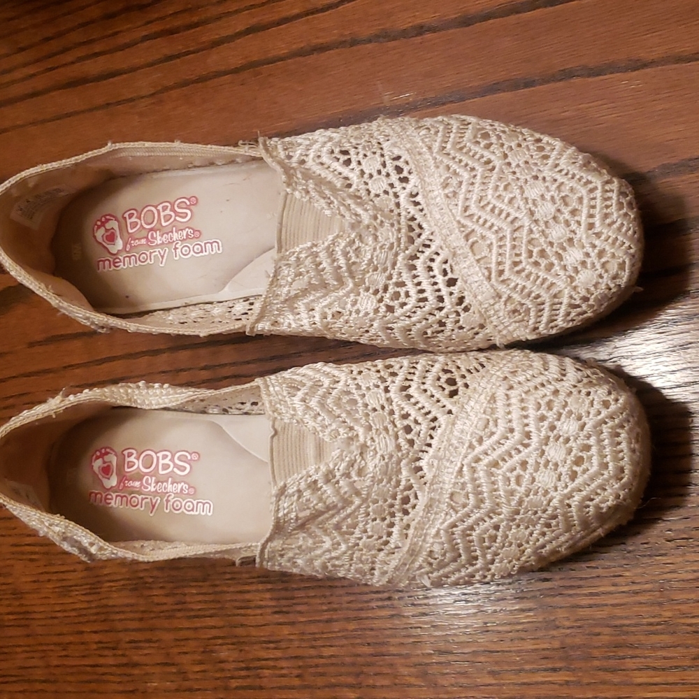 BOBs Espadrille Wedges sz 8